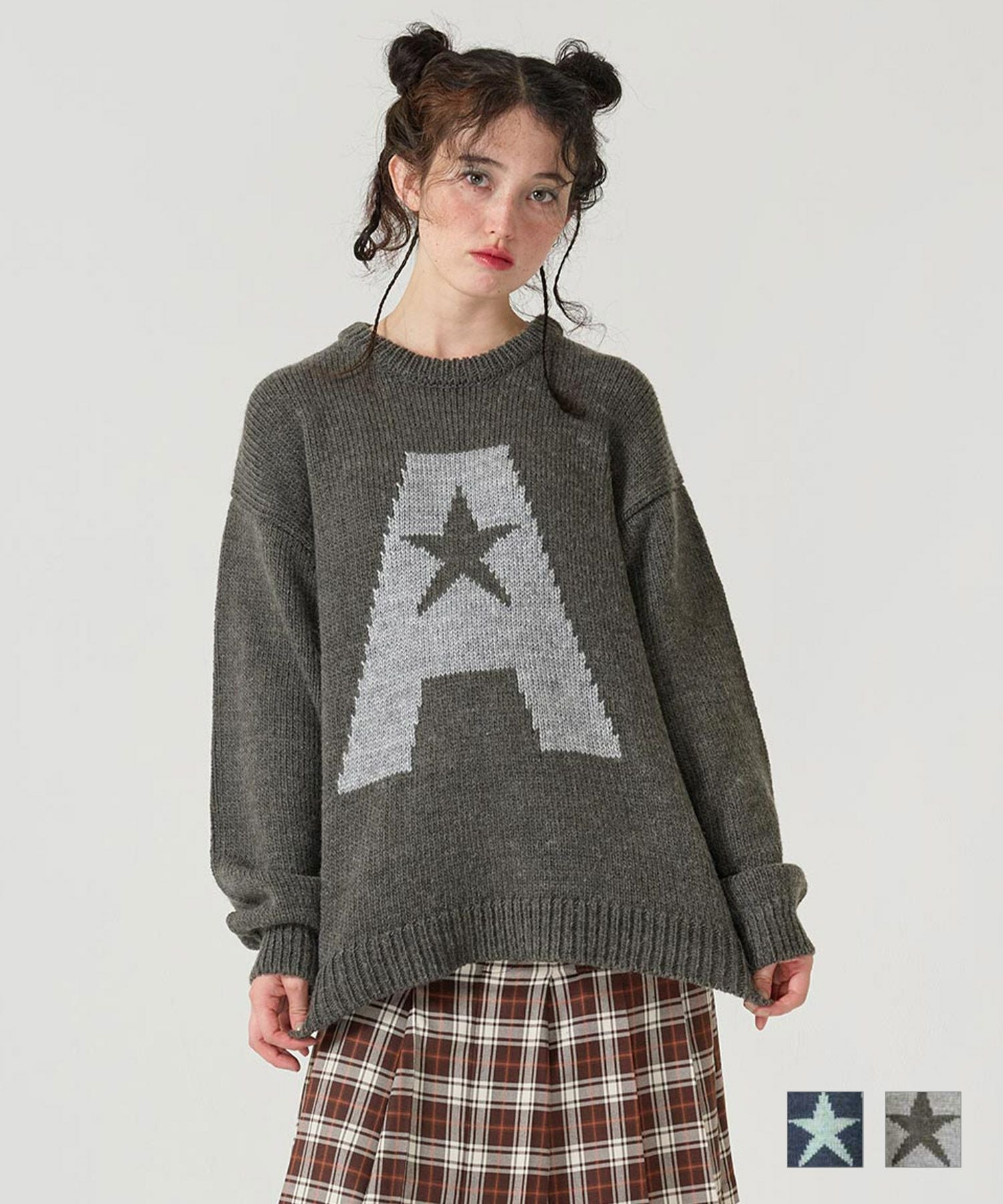 Special-Price-SALE Aロゴ ニットプルオーバー TINA：JOJUN 全2色