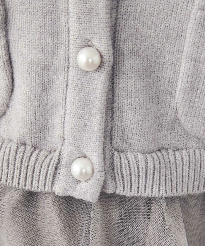 手洗い可レディーストップスニットかわいいきれいめオフィスチュール長袖黒おすすめジョイントスペース