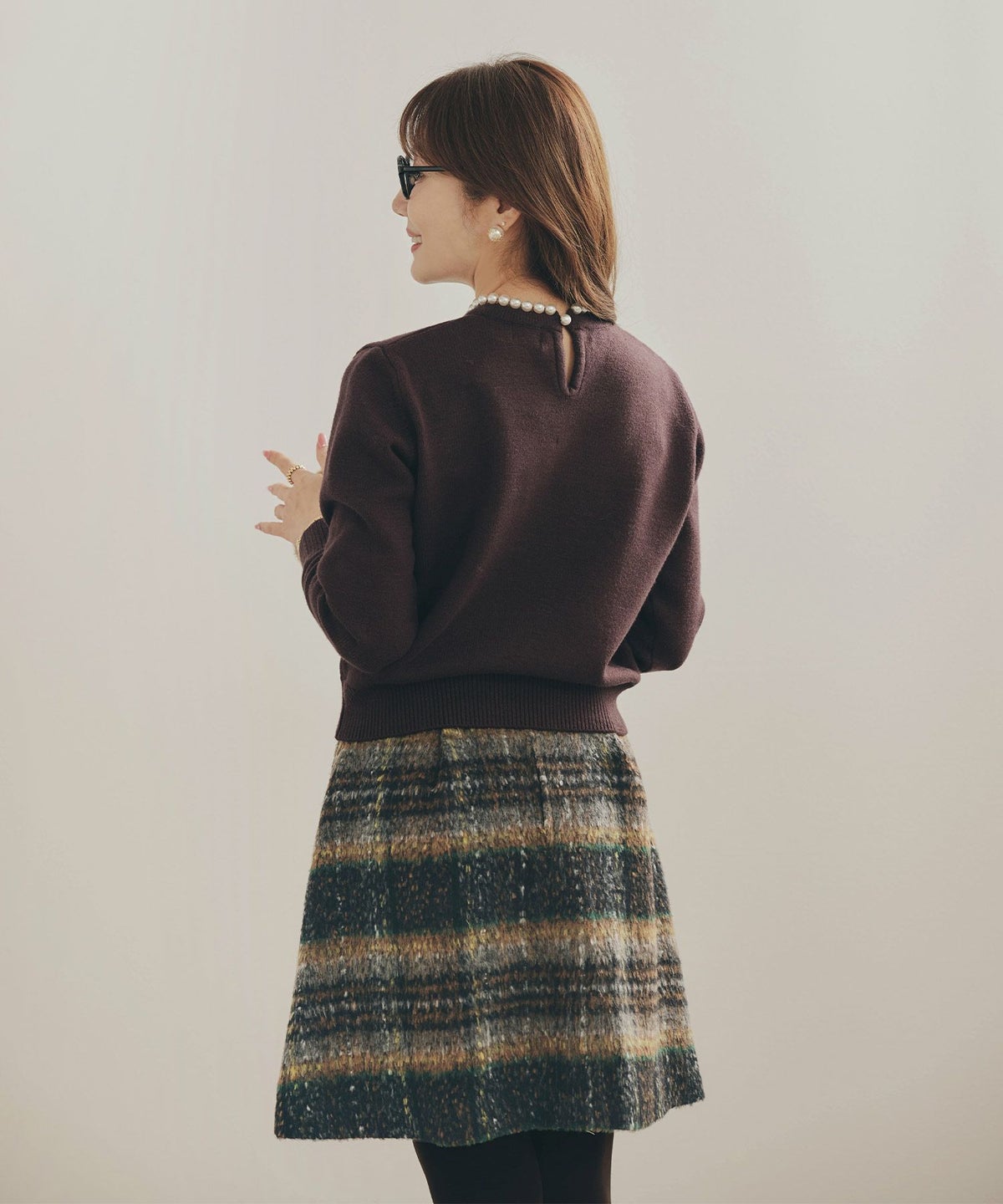 新色追加 手洗い可 ボトムス レディース スカート 柄 かわいい 大人 きれいめ コーデ 冬 ジョイントスペース