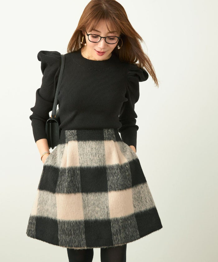 新色追加 手洗い可 ボトムス レディース スカート 柄 かわいい 大人 きれいめ コーデ 冬 ジョイントスペース