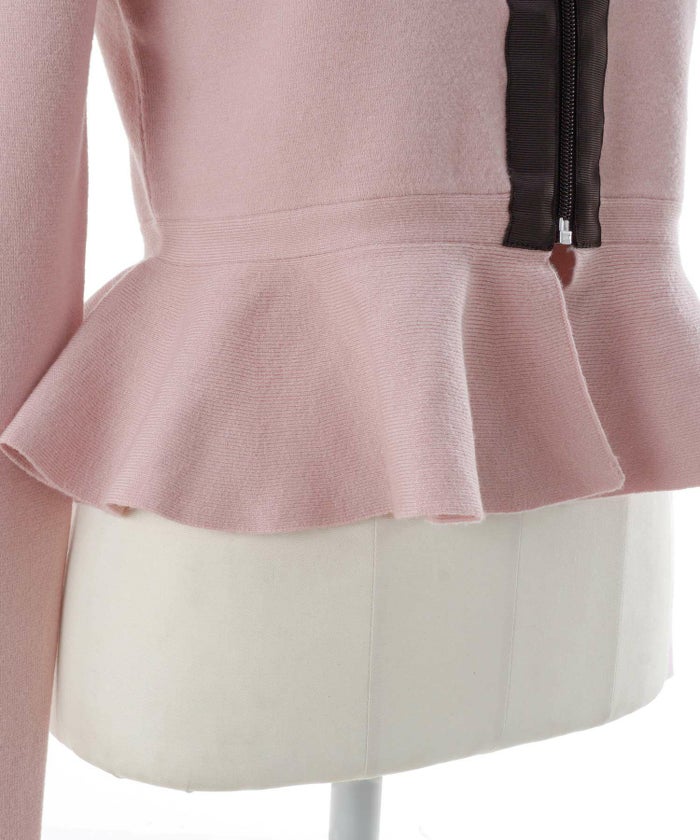 ニット トップス レディース 大人 オフィス きれいめ かわいい カーディガン 羽織り 白黒 秋冬春 ジョイントスペース