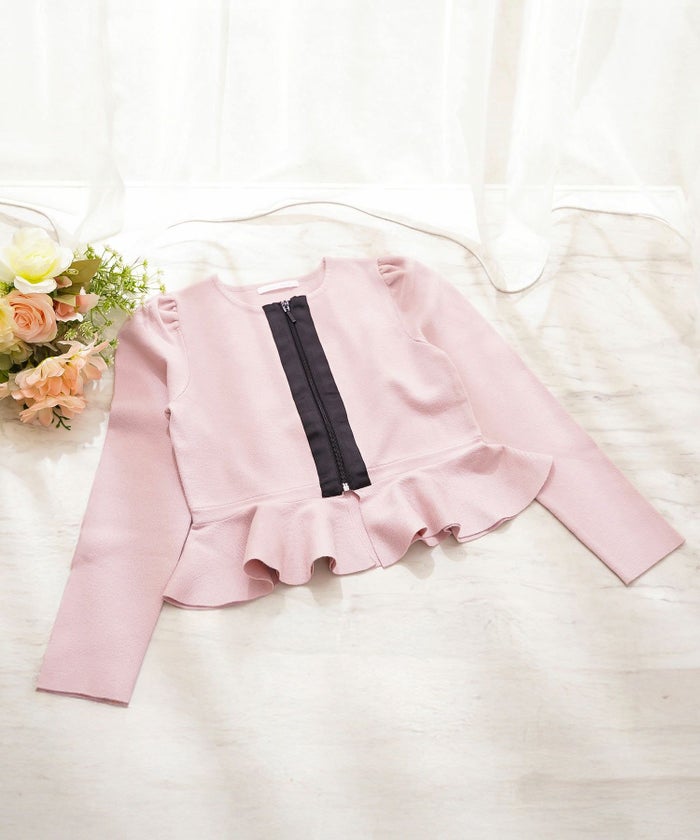 ニット トップス レディース 大人 オフィス きれいめ かわいい カーディガン 羽織り 白黒 秋冬春 ジョイントスペース