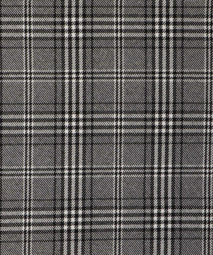 トレンド 秋冬 上品 ドレスライク デイリー ストレッチ タック ギャザー フレア ロング/千鳥格子/グレンチェック/M