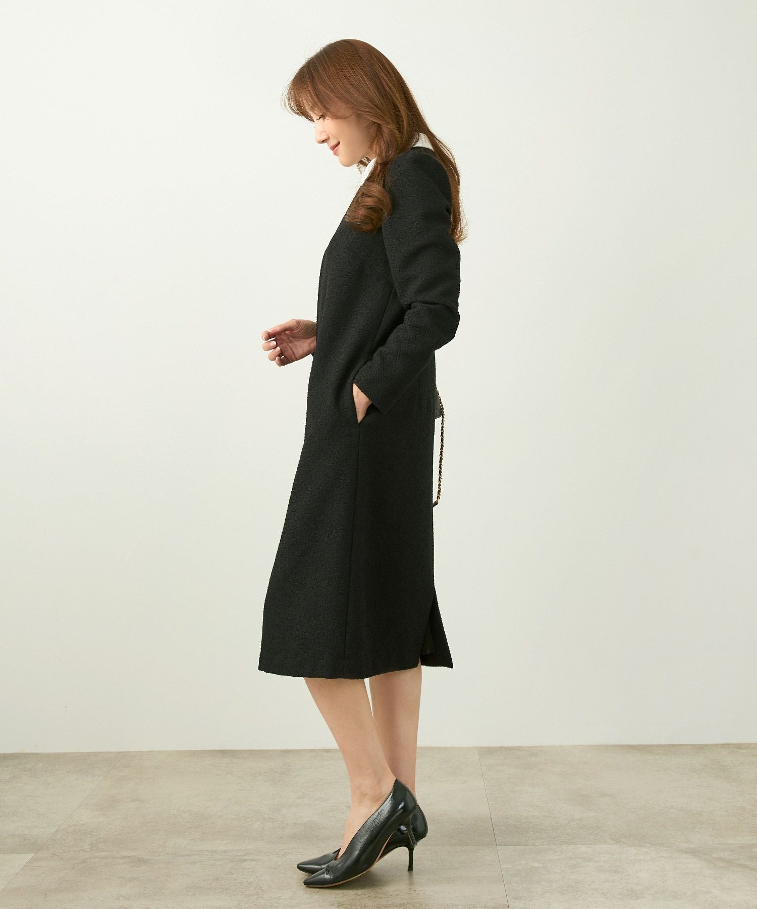 occasion-SALE オケージョン 配色 襟 ワンピース Liala×PG 全2色