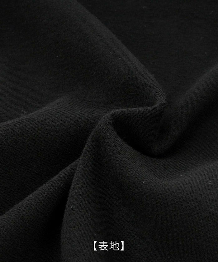 手洗い可トップスレディースきれいめかわいいオフィス裏起毛あたたか秋冬白黒長袖ジョイントスペース