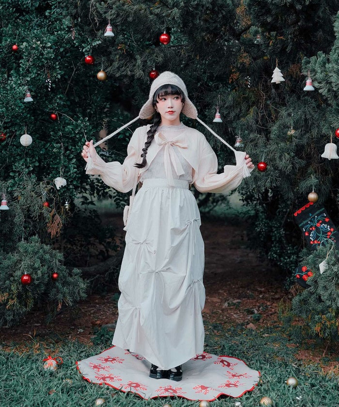 ウエストゴム タック カジュアル ナイロン/ベージュ/ブラック/M