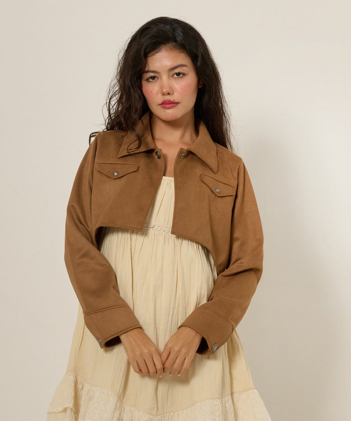 フェイクスエード/ジャケット/アウター/ボレロ