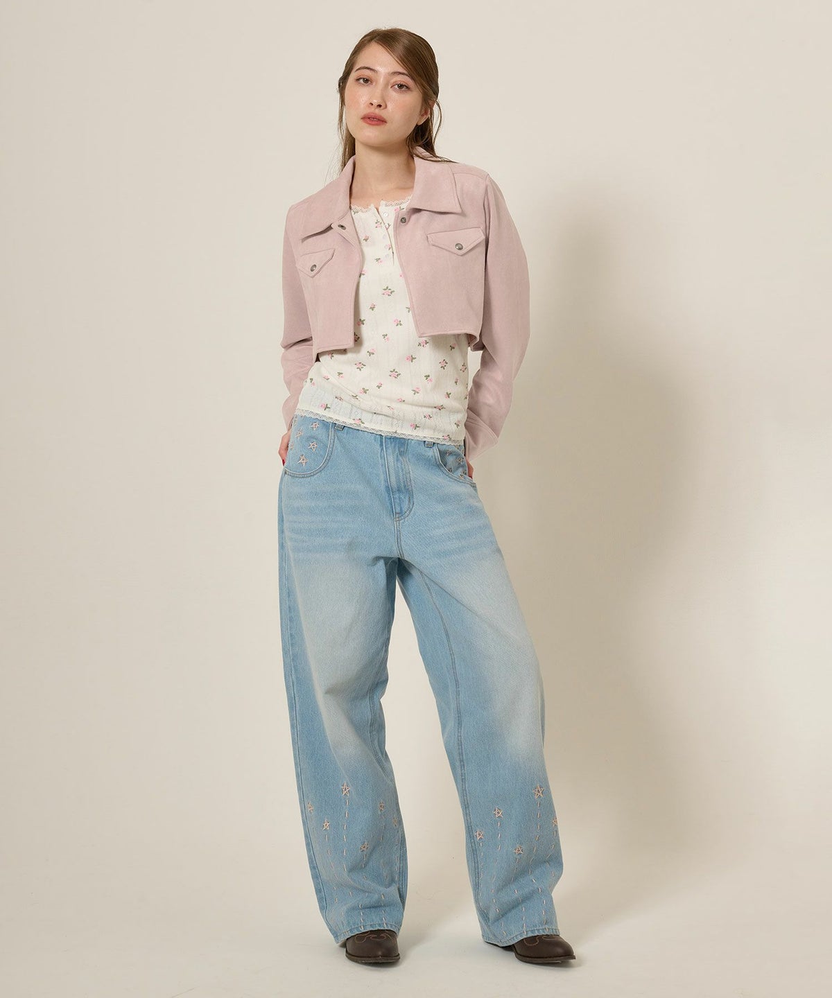 フェイクスエード/ジャケット/アウター/ボレロ