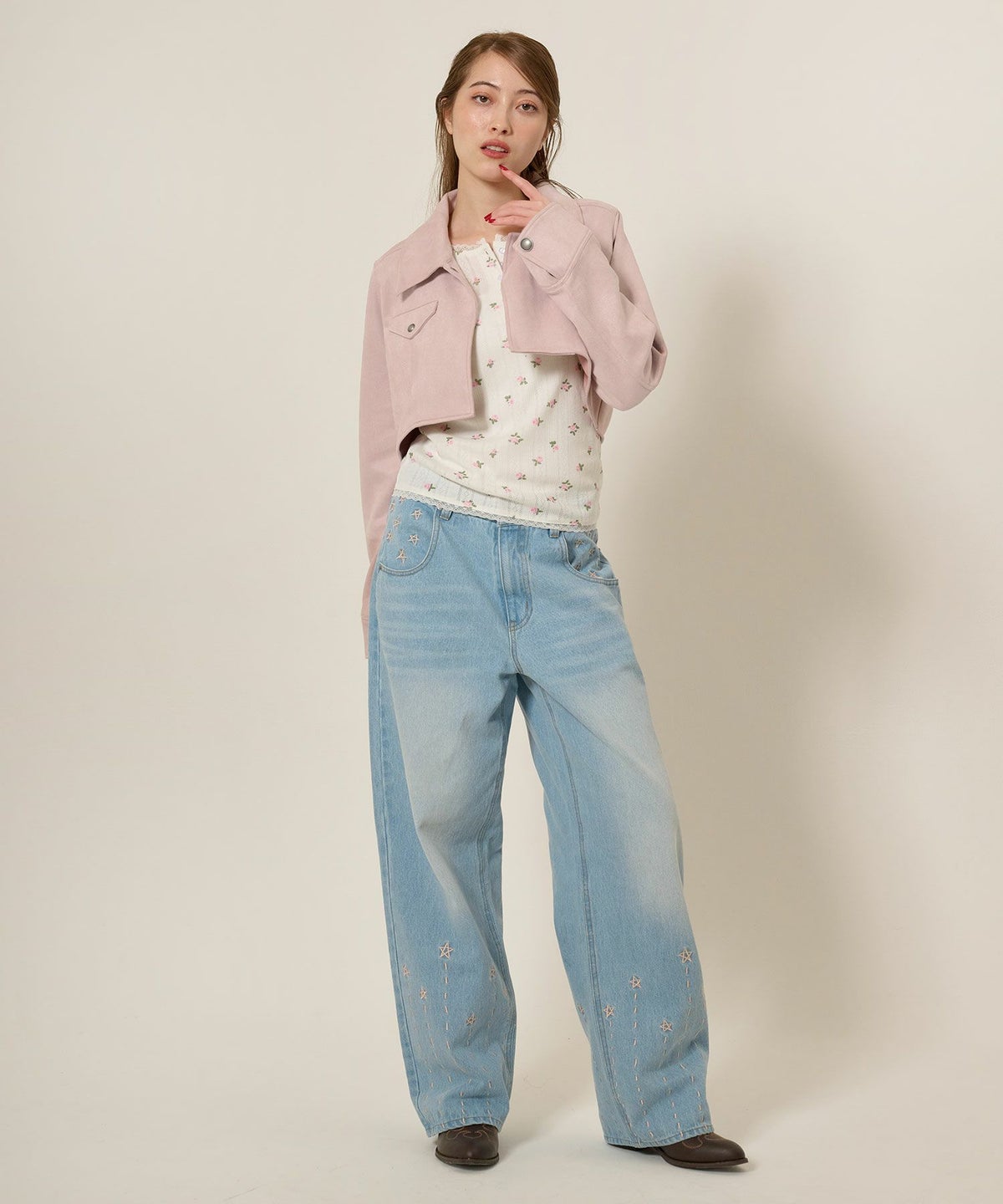 フェイクスエード/ジャケット/アウター/ボレロ