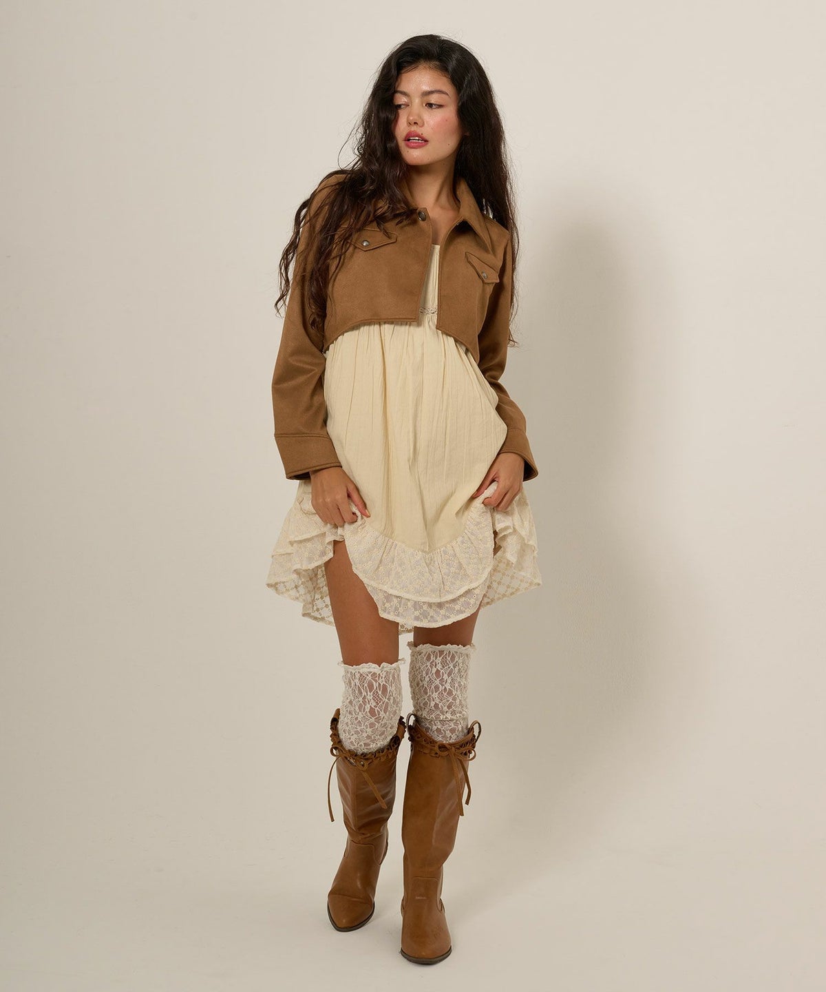 フェイクスエード/ジャケット/アウター/ボレロ