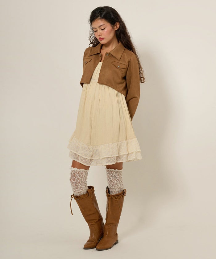 フェイクスエード/ジャケット/アウター/ボレロ