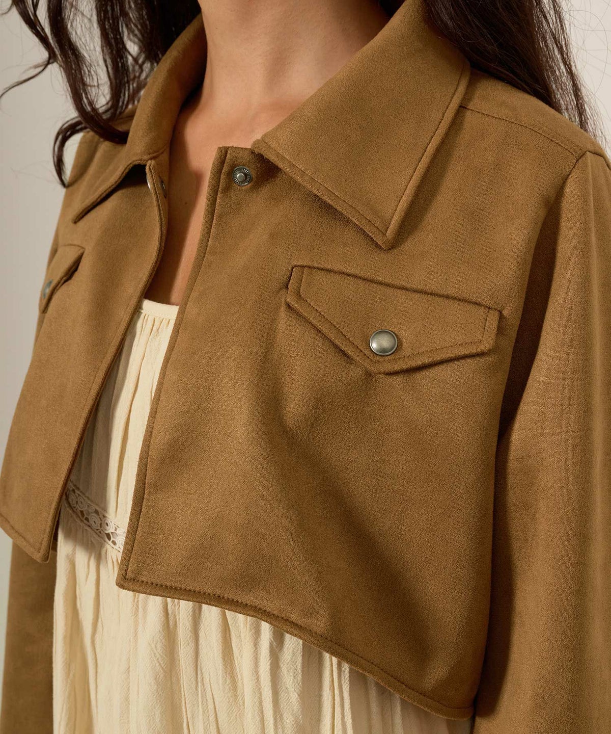 フェイクスエード/ジャケット/アウター/ボレロ