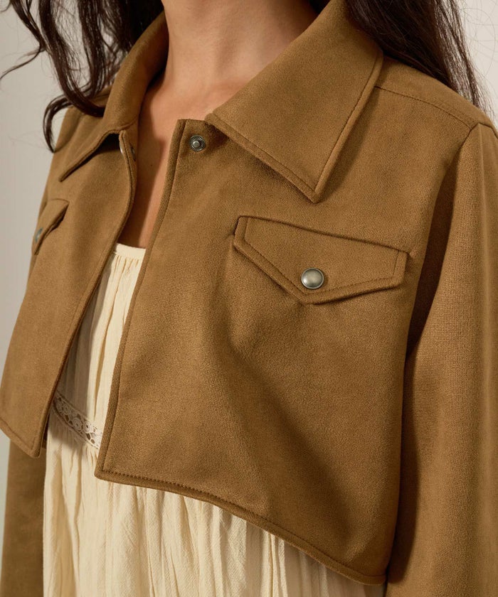 フェイクスエード/ジャケット/アウター/ボレロ