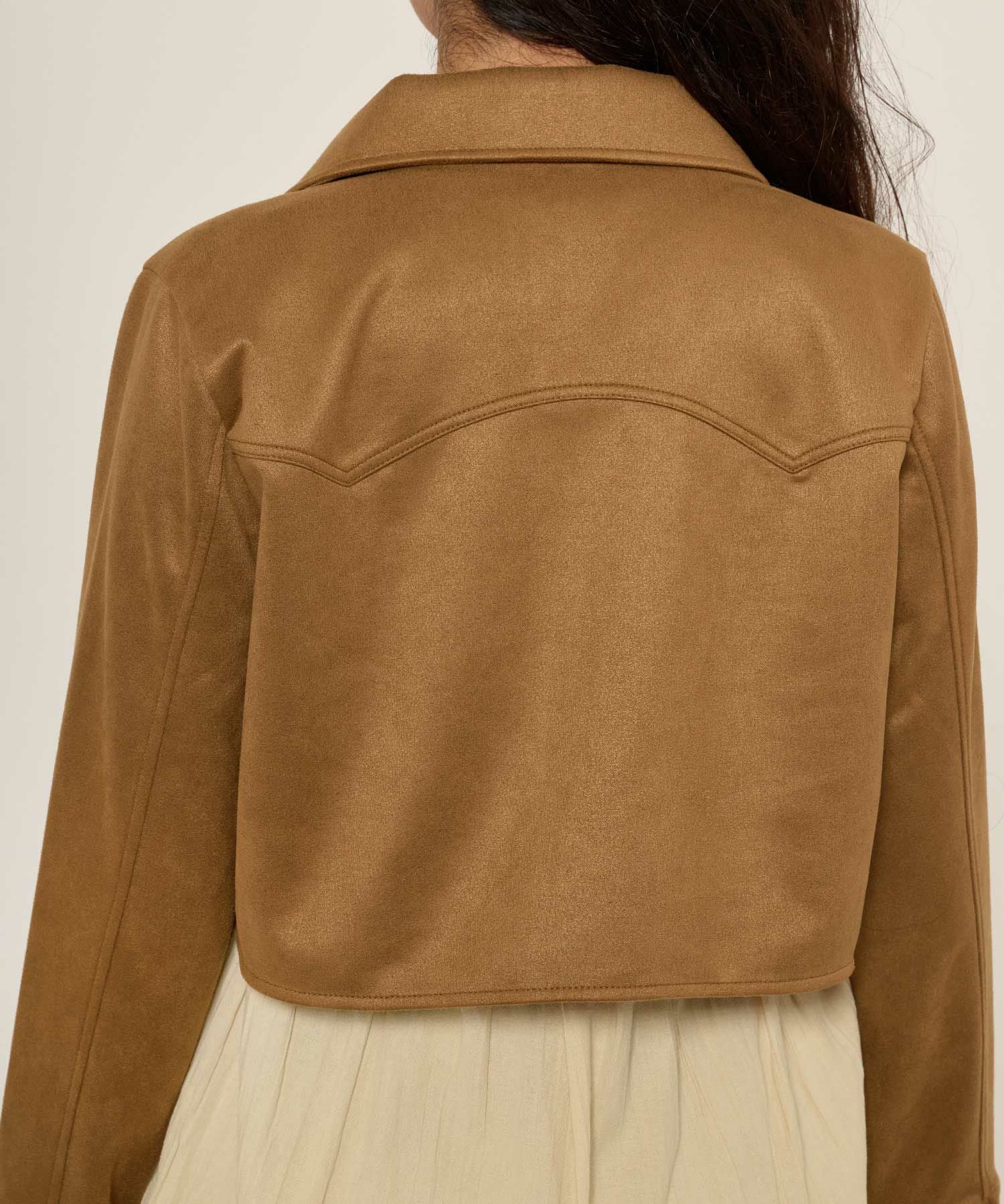 Special-Price-SALE フェイクスエード ショートジャケット TINA：JOJUN