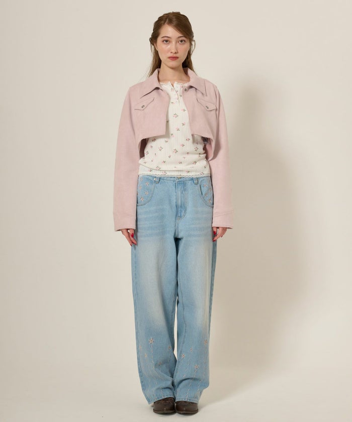 フェイクスエード/ジャケット/アウター/ボレロ