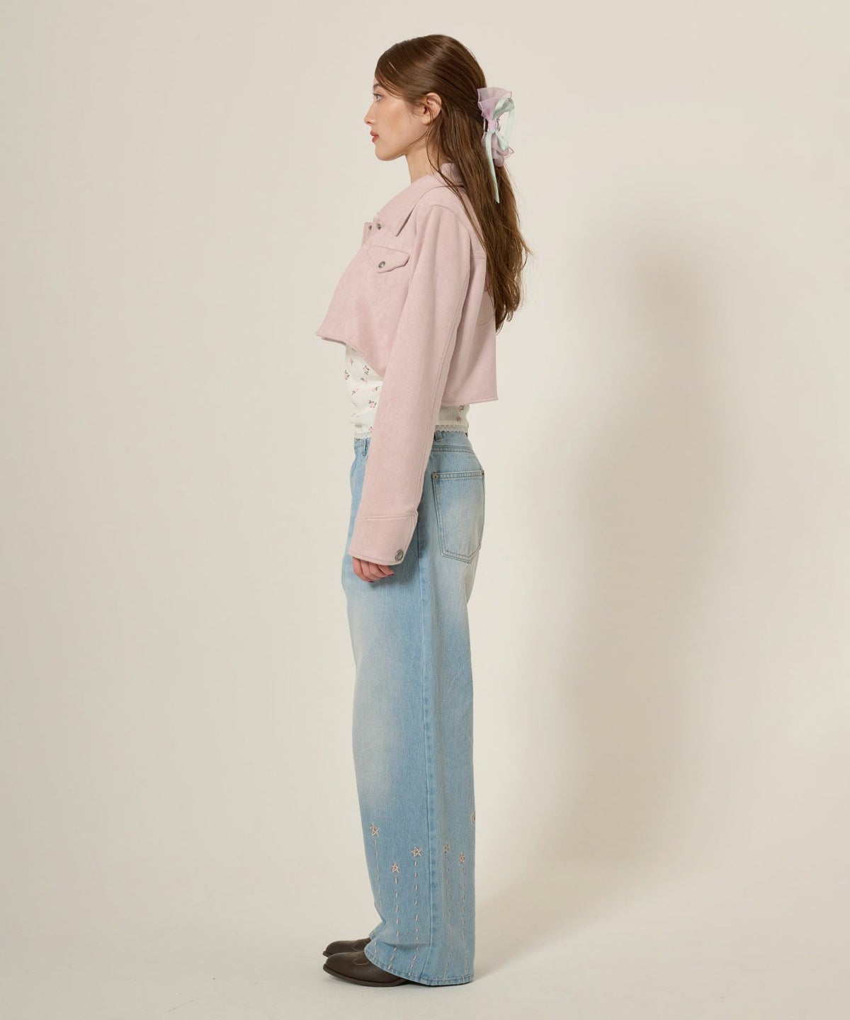 フェイクスエード/ジャケット/アウター/ボレロ