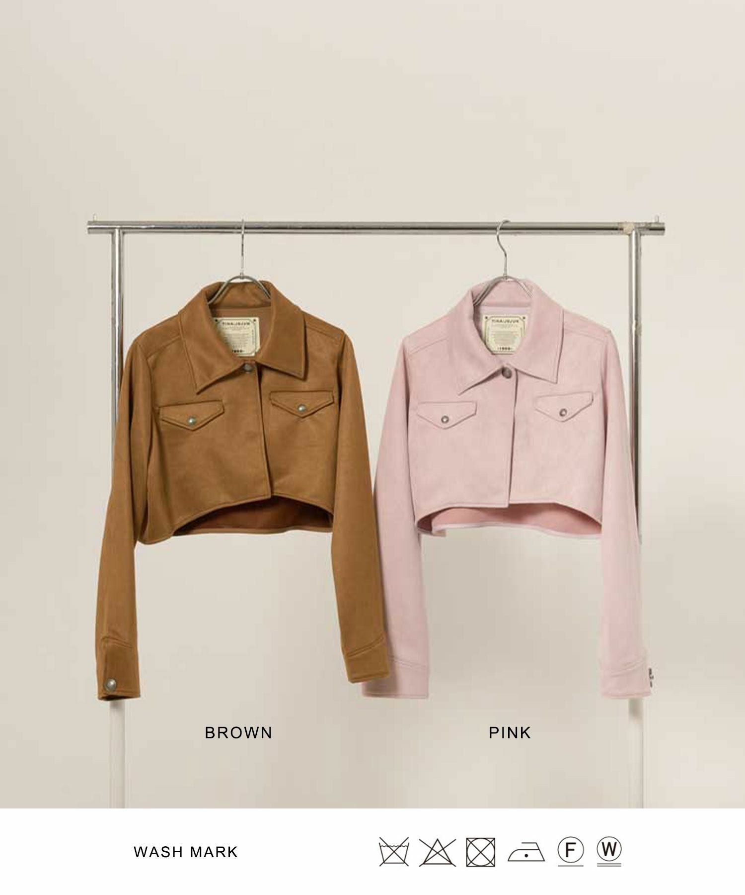 Special-Price-SALE フェイクスエード ショートジャケット TINA：JOJUN