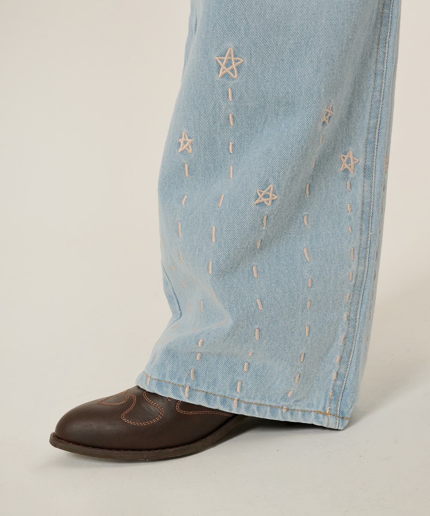 刺繍入り ストレートデニムパンツ TINA：JOJUN 全2色｜tnj711-0979【5