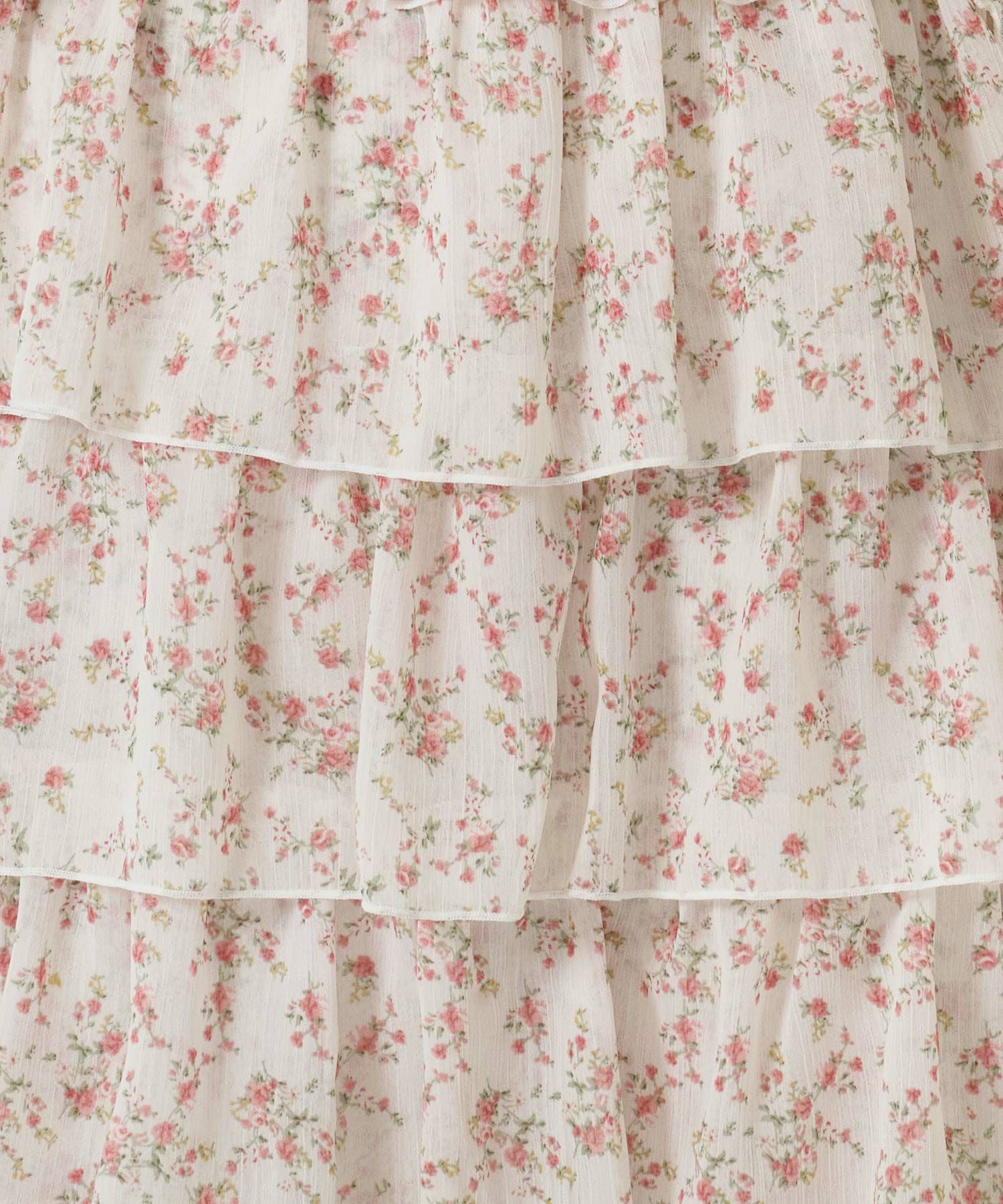 小花柄 フリルキャミワンピース｜20代、学生、休日、通学、デートに