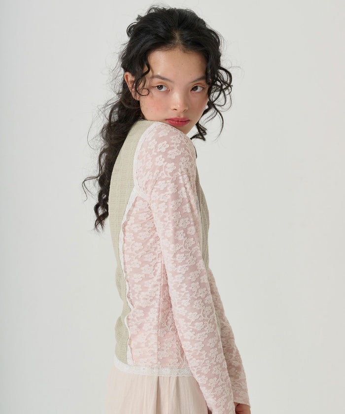 トップス/異素材/コンパクト