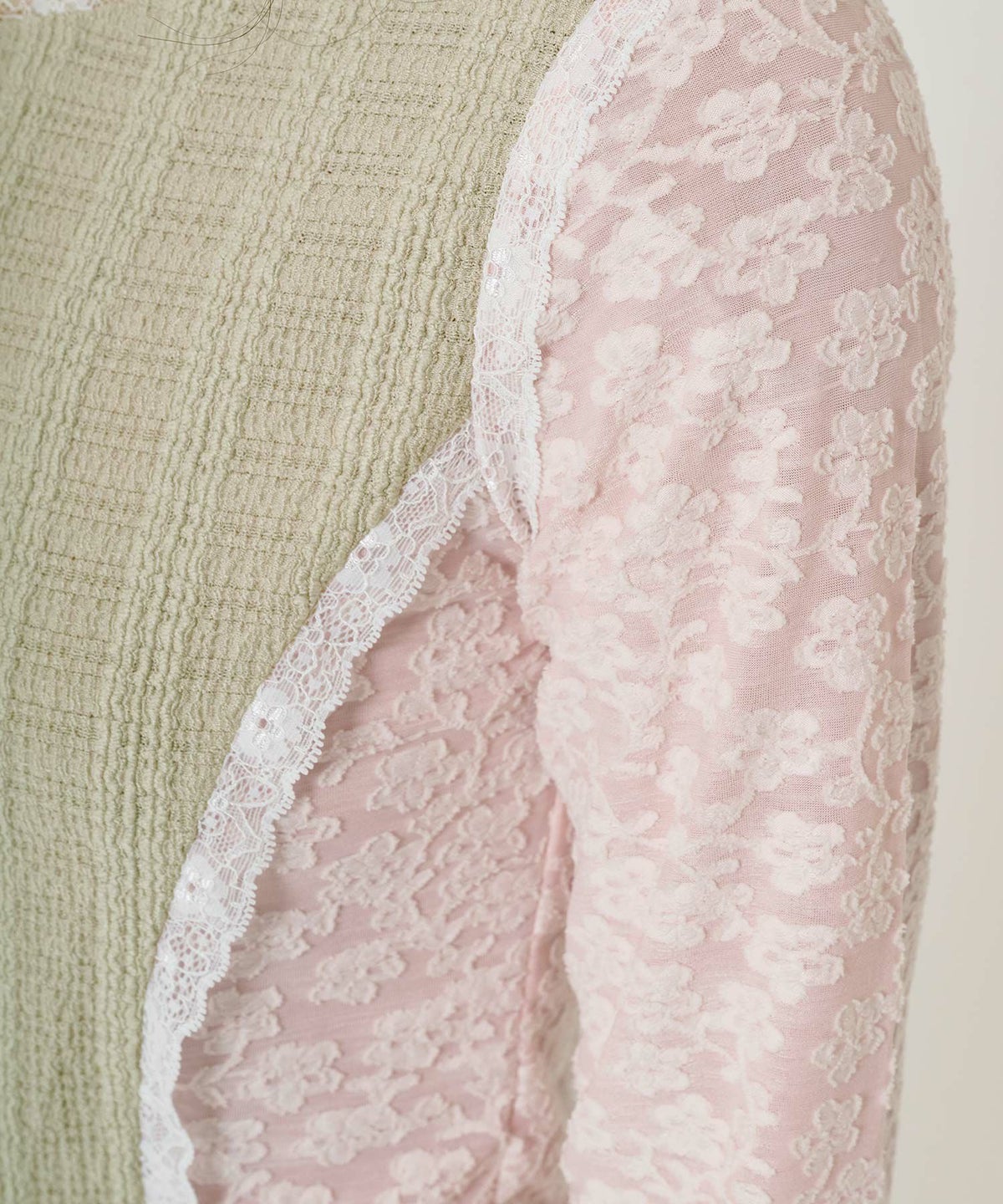 トップス/異素材/コンパクト