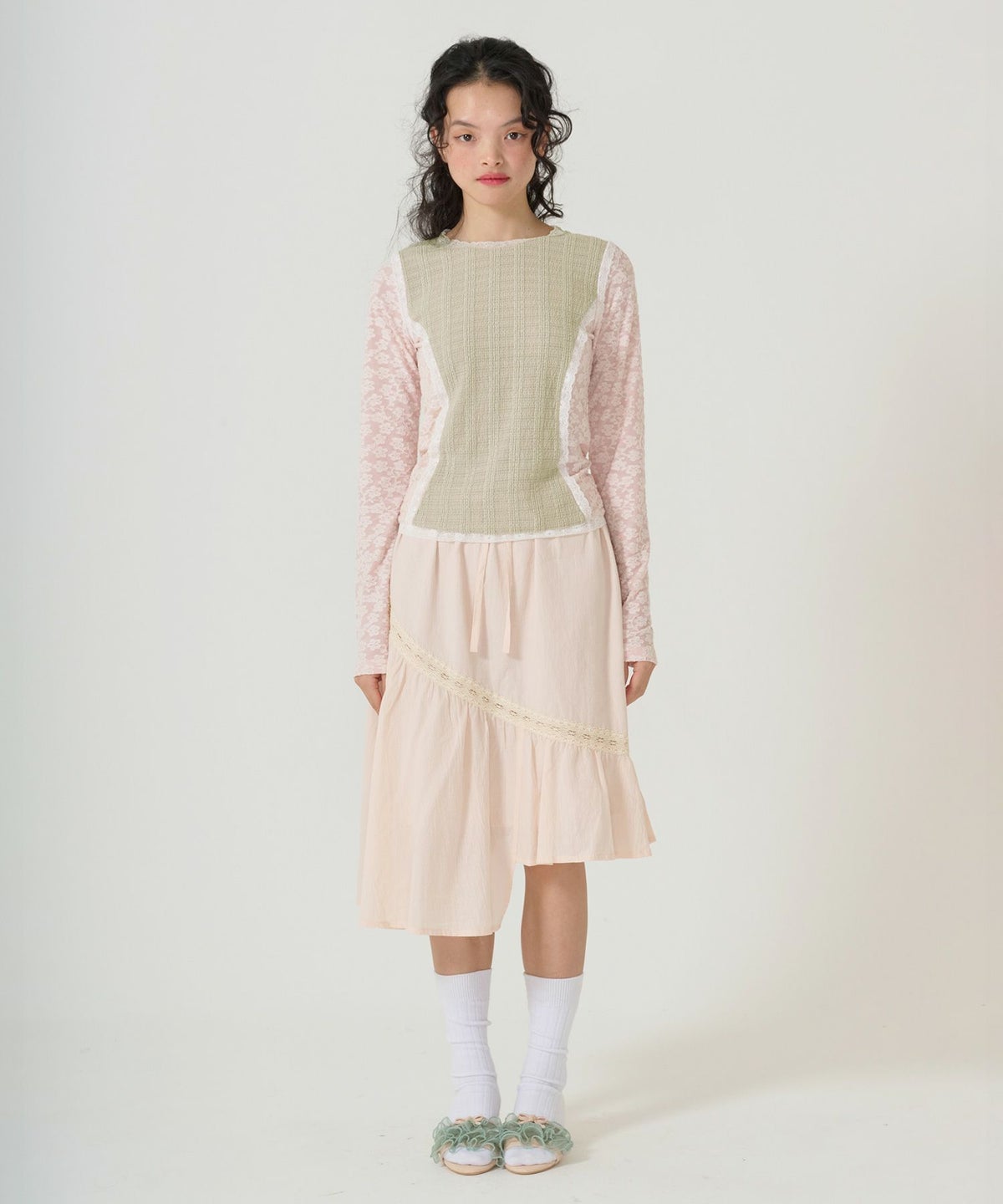 トップス/異素材/コンパクト