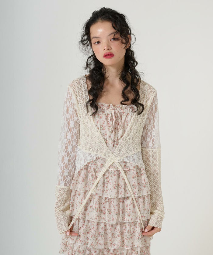 トップス/カーディガン/シアー/カシュクール