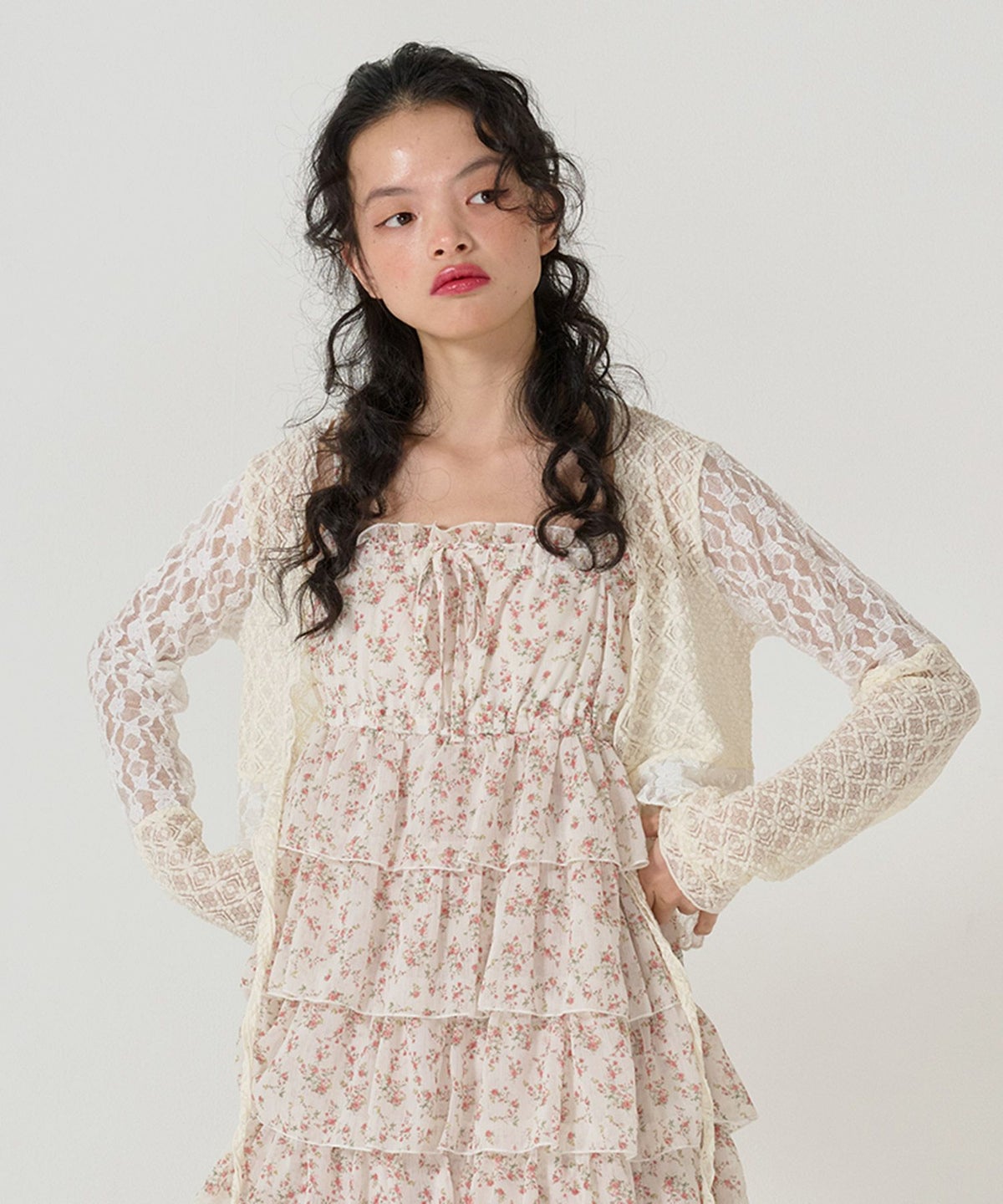 トップス/カーディガン/シアー/カシュクール