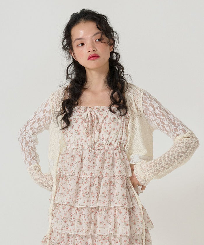 トップス/カーディガン/シアー/カシュクール