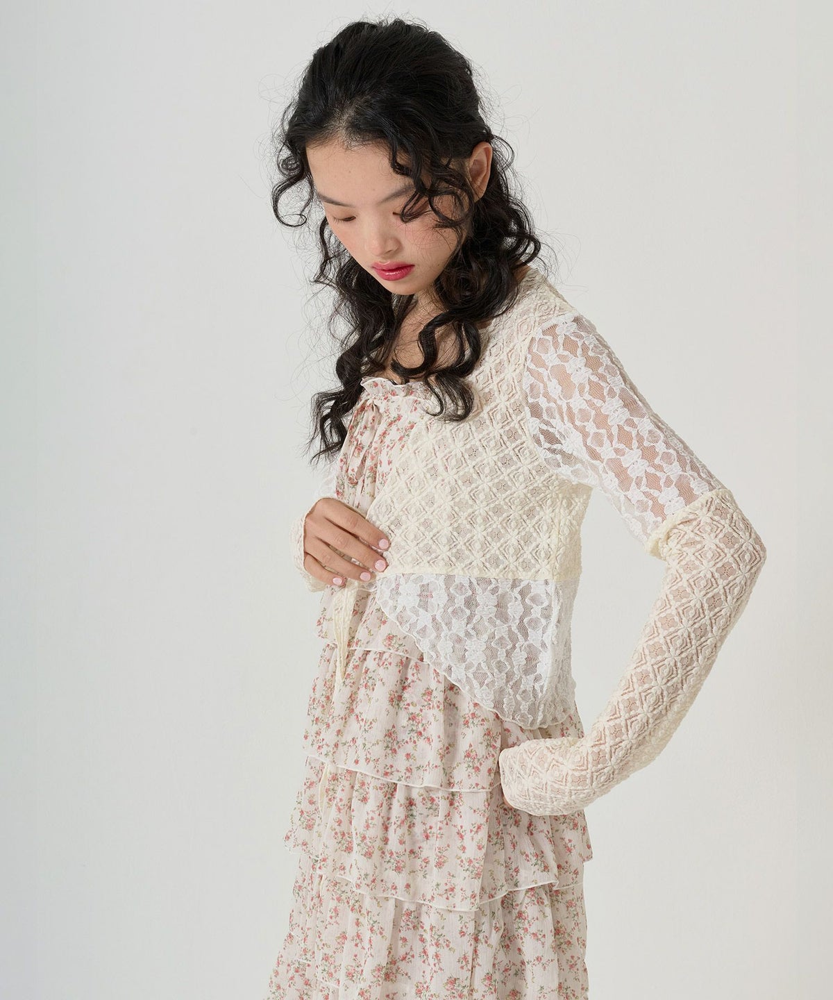 トップス/カーディガン/シアー/カシュクール