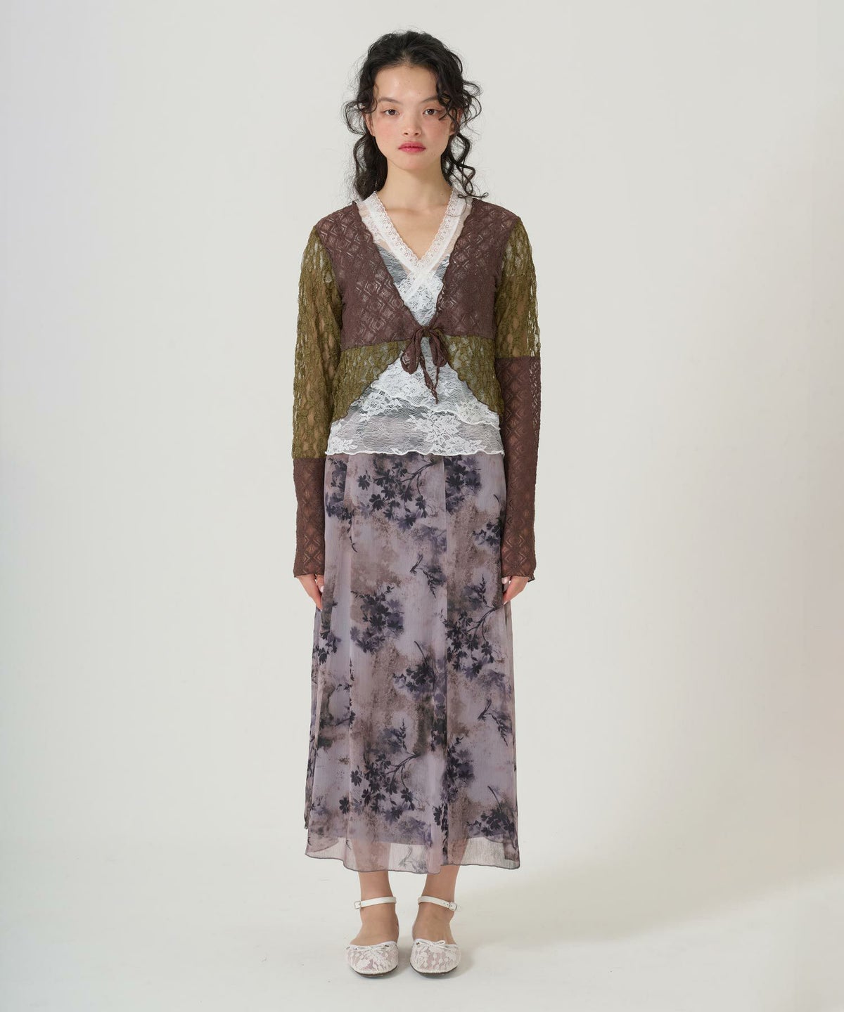 トップス/カーディガン/シアー/カシュクール