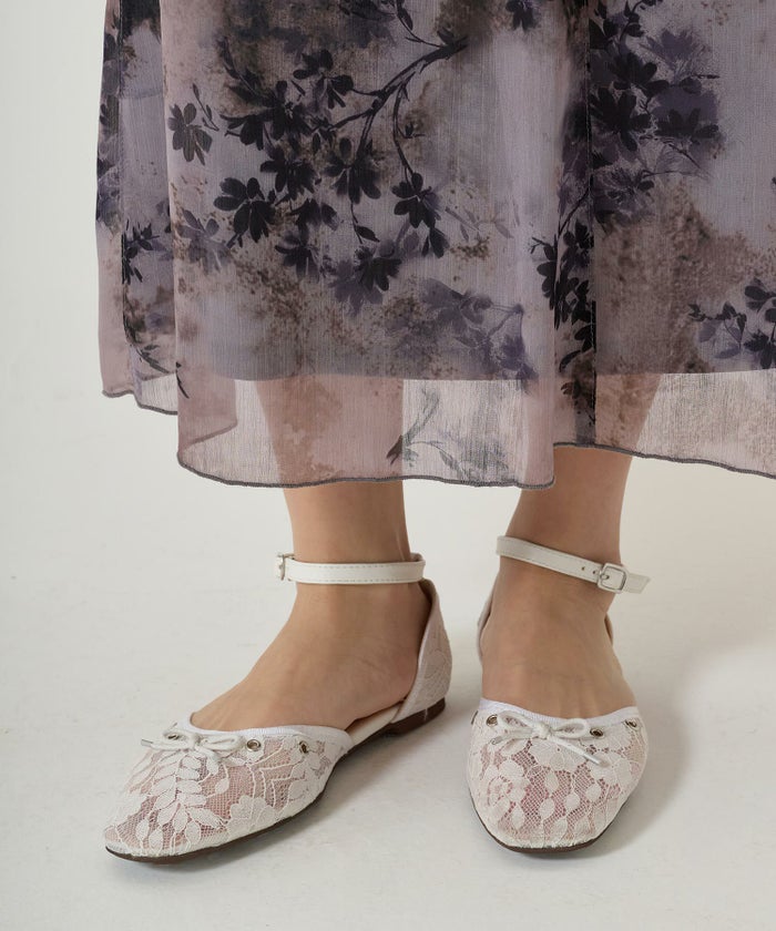 バレエシューズ/シューズ/レース