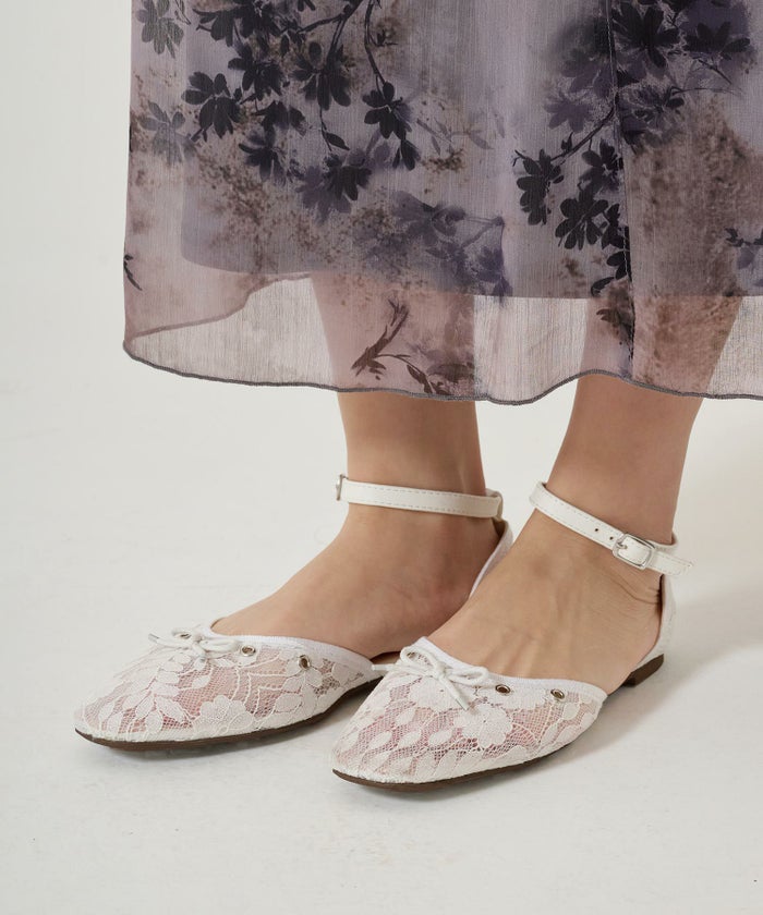 バレエシューズ/シューズ/レース