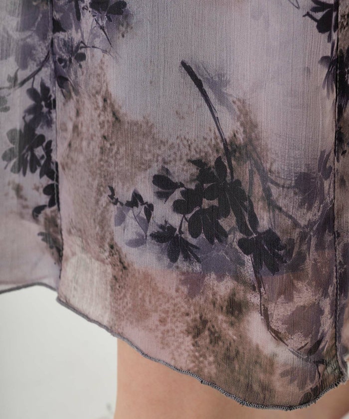 スカート/ボトムス/花柄/プリント