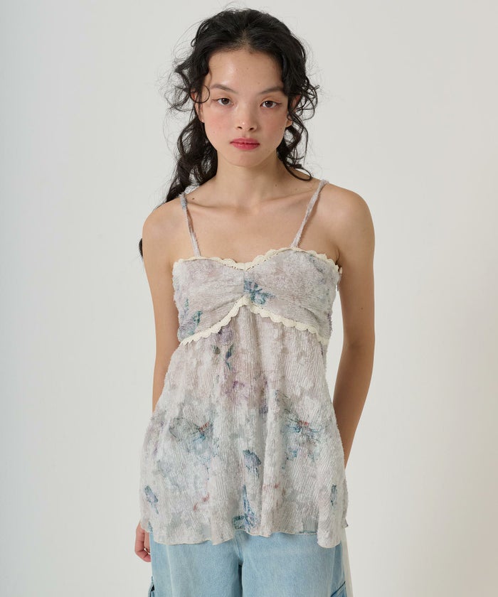 チュニック/ビンテージライク/バタフライ/トップス