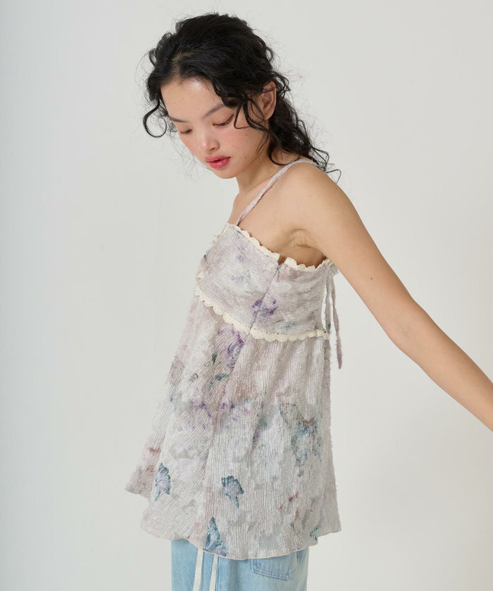 チュニック/ビンテージライク/バタフライ/トップス