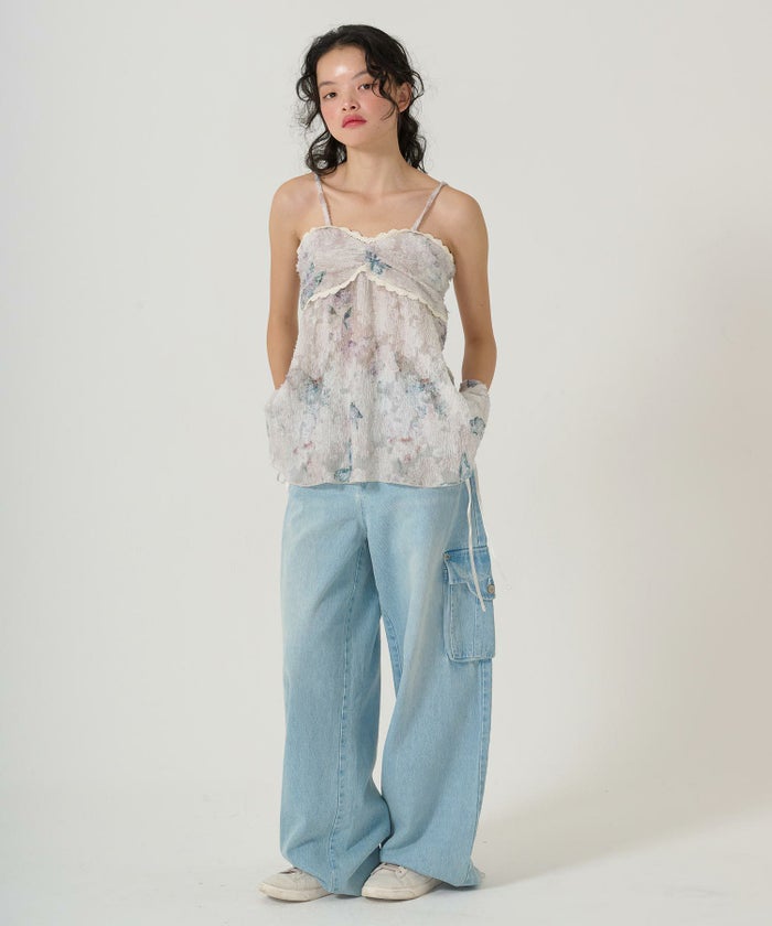 チュニック/ビンテージライク/バタフライ/トップス