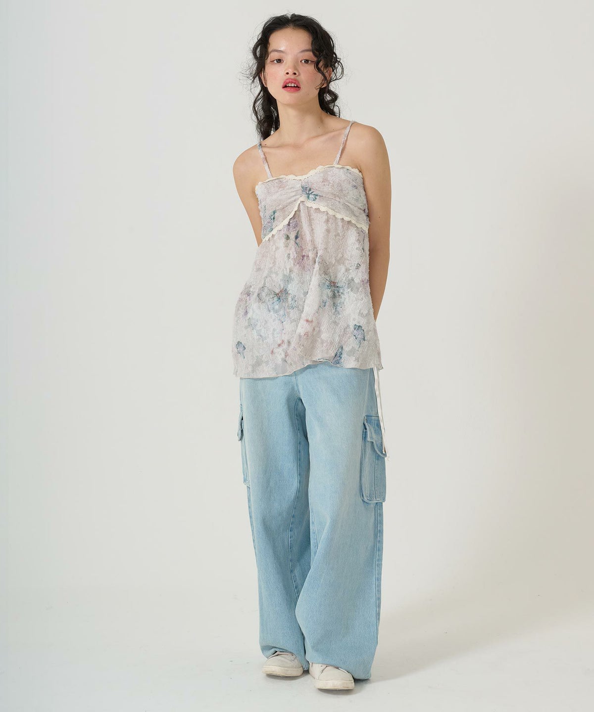 チュニック/ビンテージライク/バタフライ/トップス