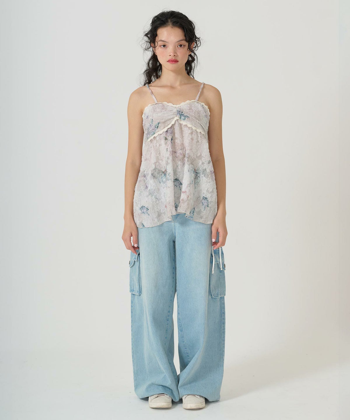 チュニック/ビンテージライク/バタフライ/トップス