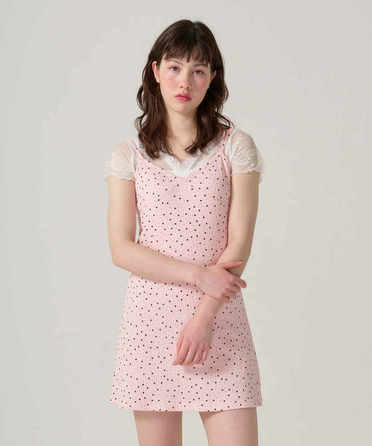 レース/カシュクール/トップス/ホワイト