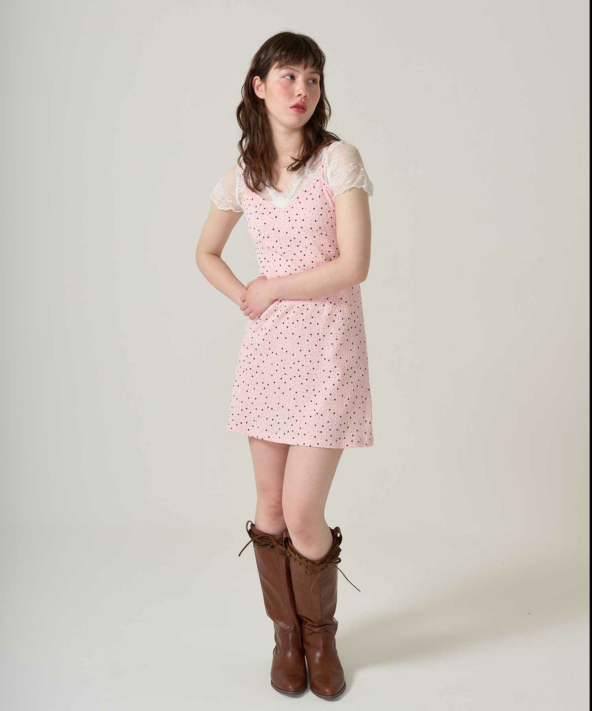 レース/カシュクール/トップス/ホワイト