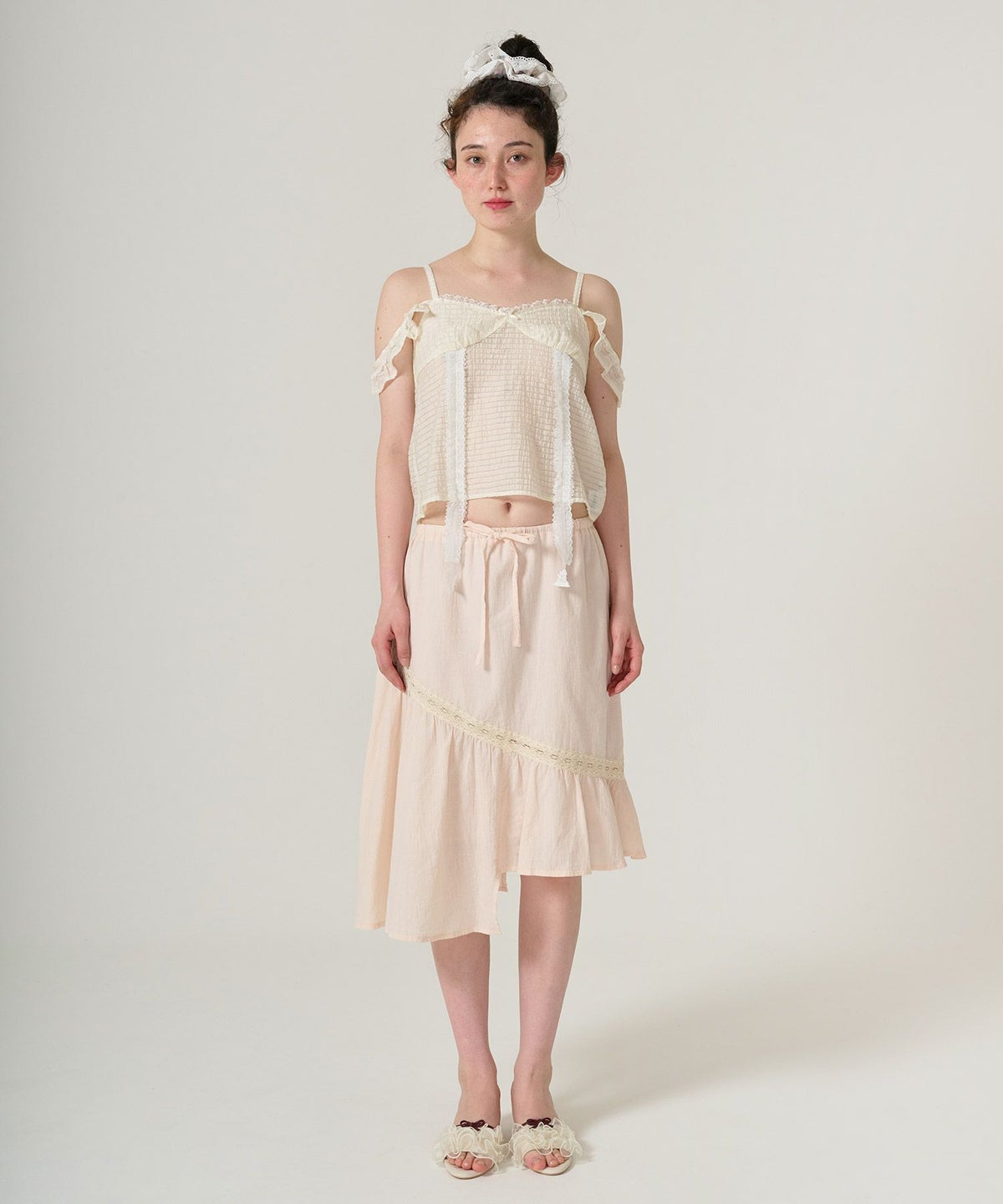 トップス/シアー/透け感/キャミソール