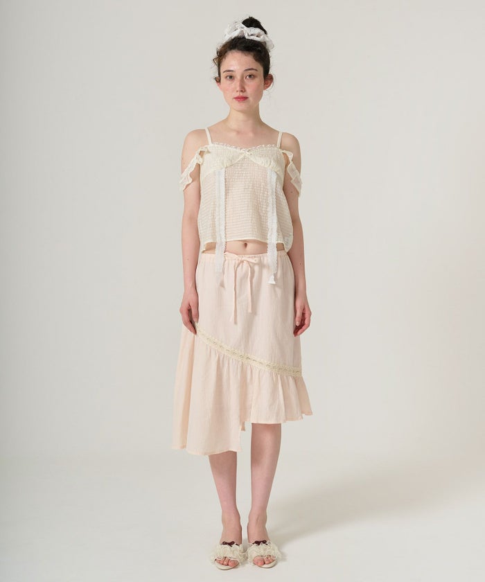 トップス/シアー/透け感/キャミソール