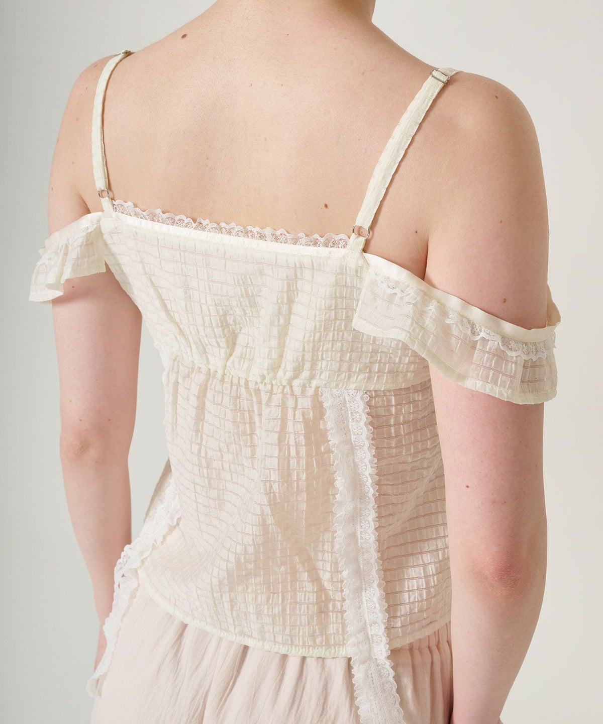 トップス/シアー/透け感/キャミソール