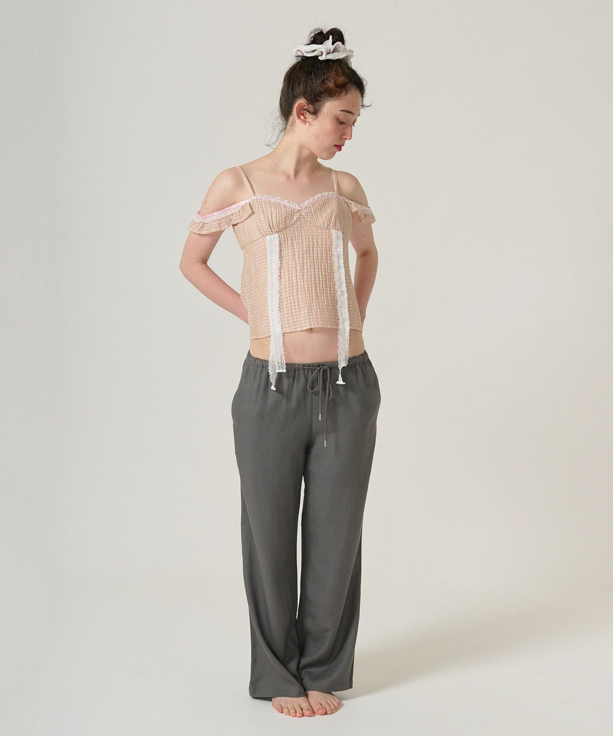 トップス/シアー/透け感/キャミソール