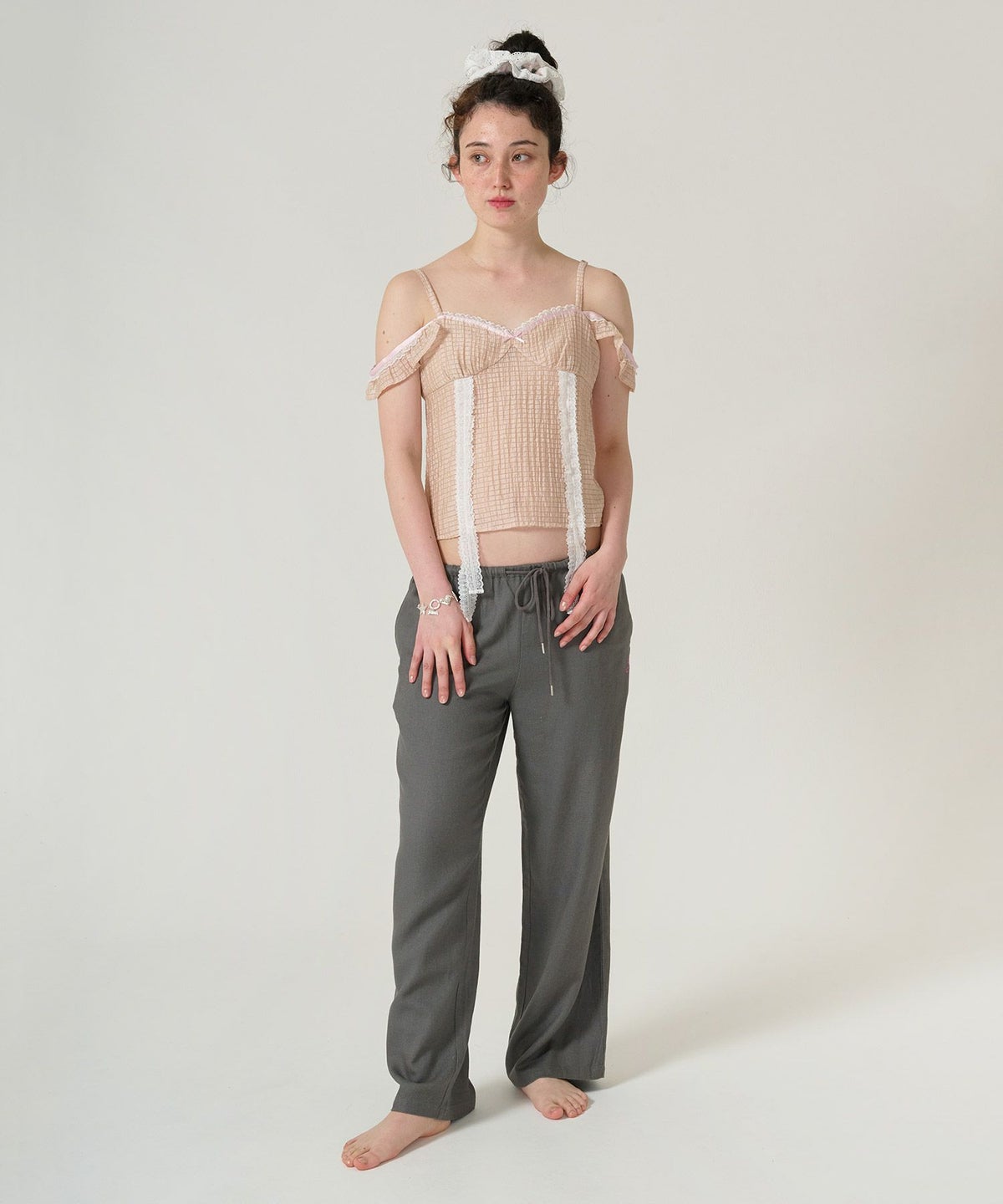 トップス/シアー/透け感/キャミソール