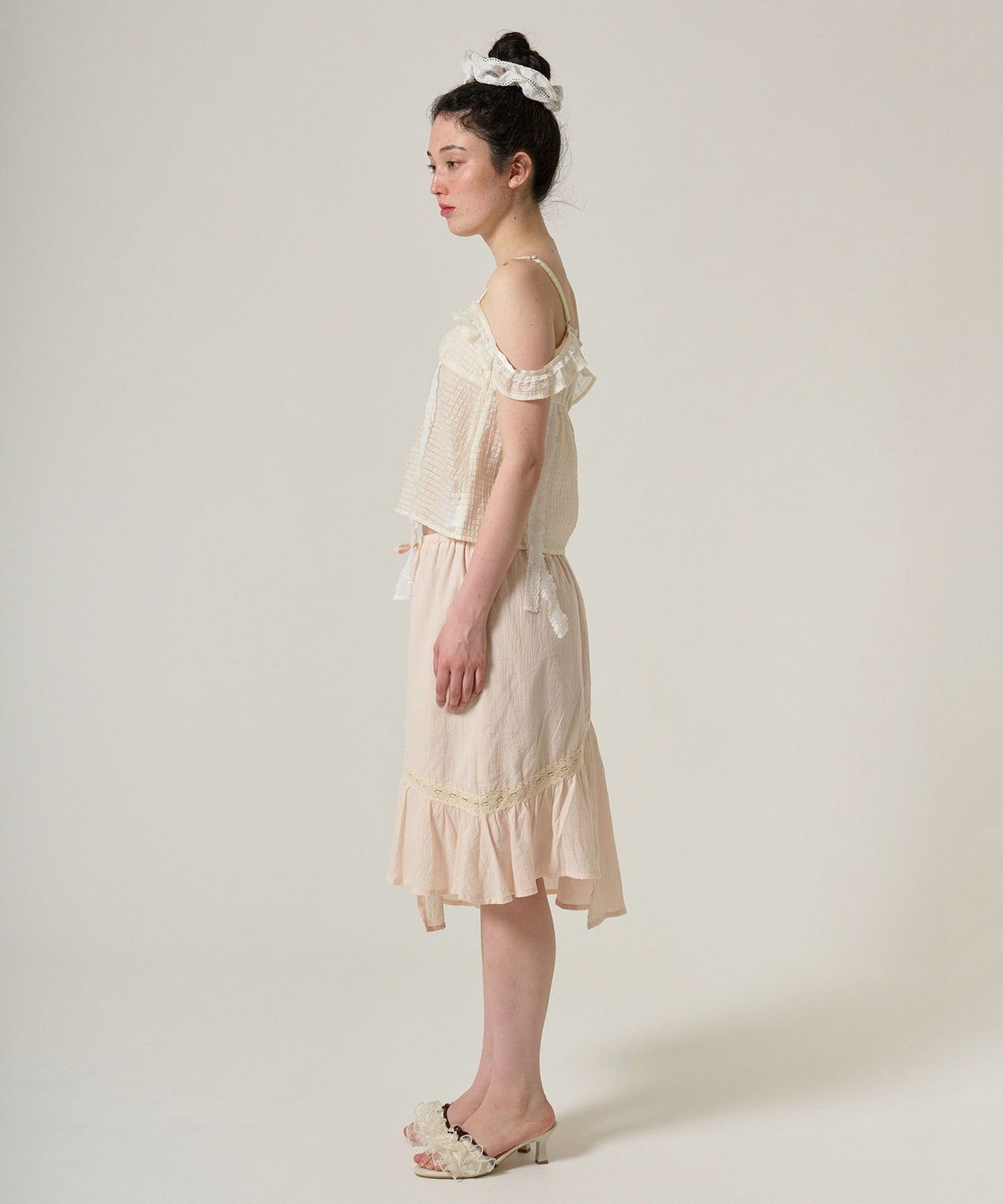 トップス/シアー/透け感/キャミソール