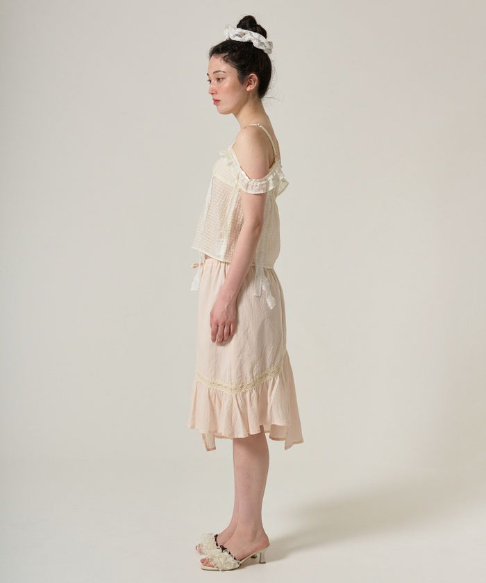 トップス/シアー/透け感/キャミソール