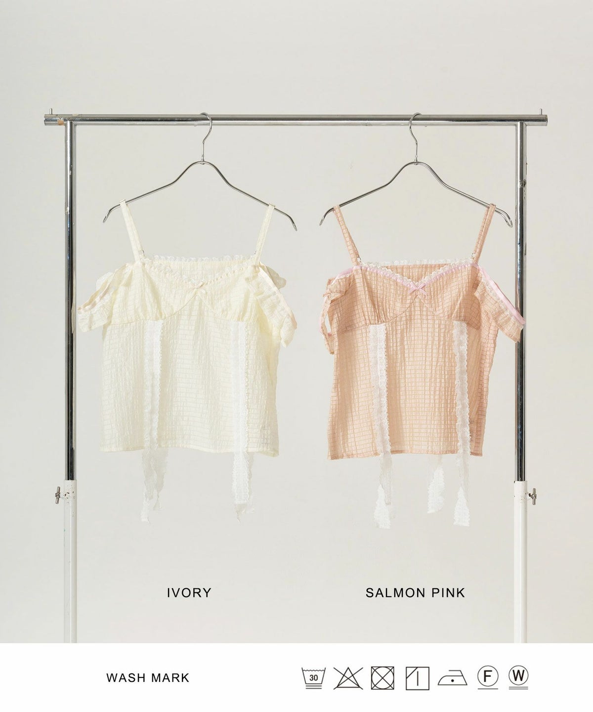 トップス/シアー/透け感/キャミソール