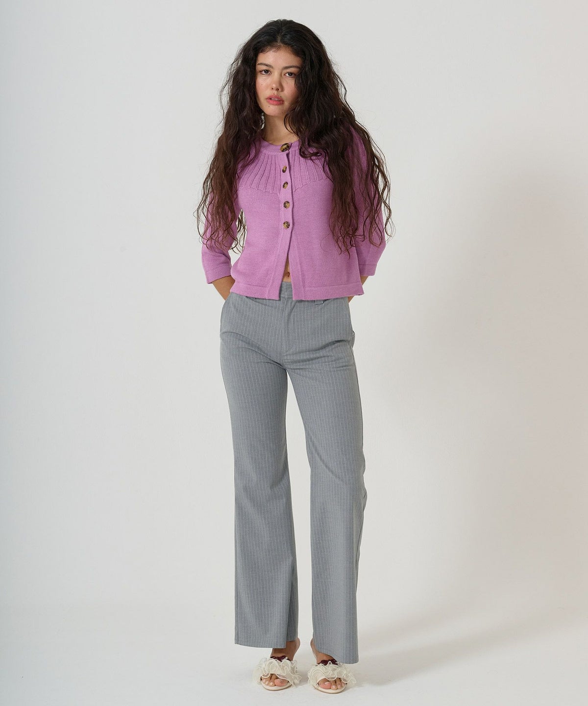 シューズ/グッズ/ミュール/フリル